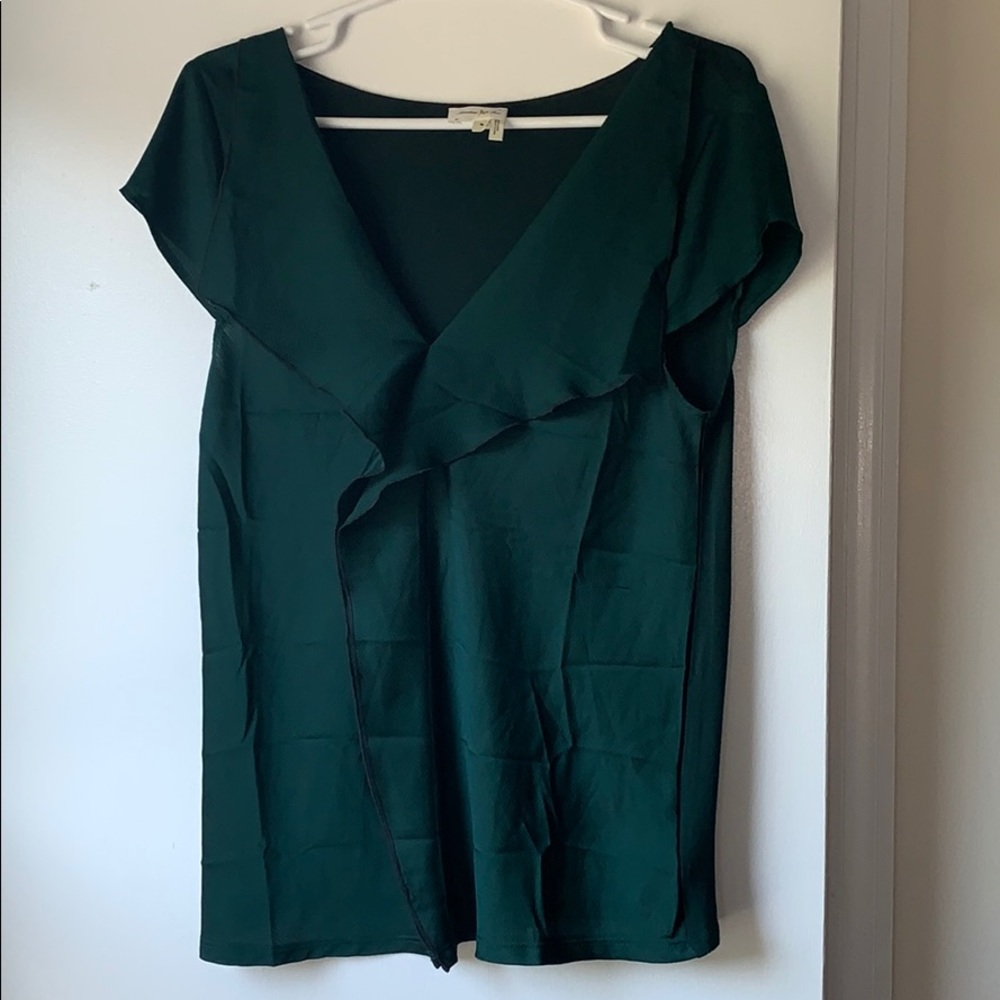 Emerald Green Anthropologie T-shirt Sz M.